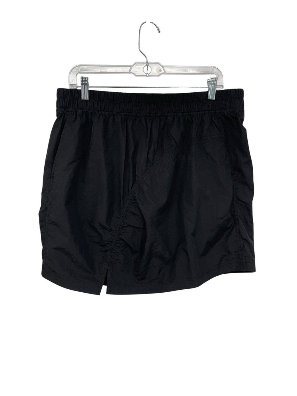 Lululemon High Rise Ruched Mini Skirt Black Size XL